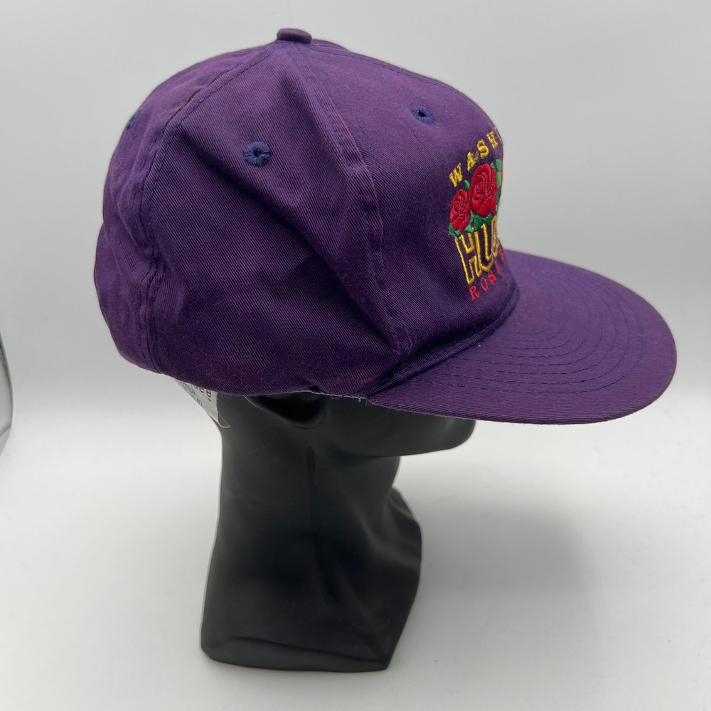 Vintage Washington Huskies Rose Bowl 92 Snapback Hat Marquee Purple Mens Cap - Picture 4 of 7